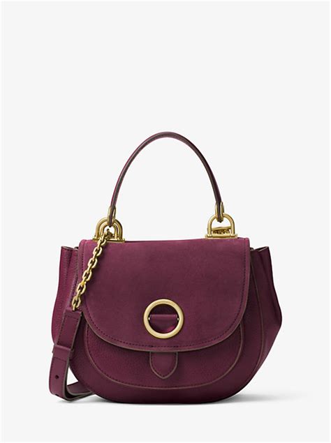 sm isadore michael kors|Isadore Medium Suede Satchel .